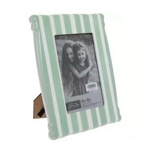 Green Striped Picture Frame